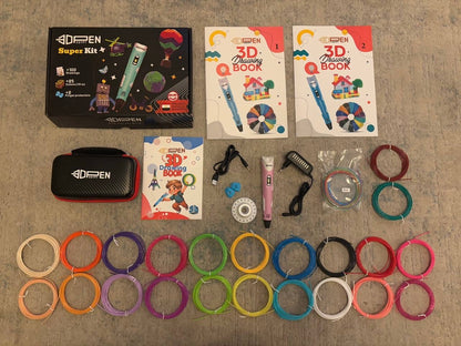 3D Pen Super Kit _ مجموعة القلم ثلاثي الأبعاد الاحترافية
