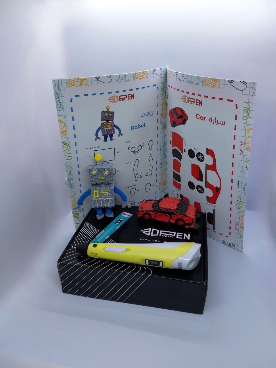 3D Pen Starter Kit  _   مجموعة القلم ثلاثي الأبعاد الأساسية